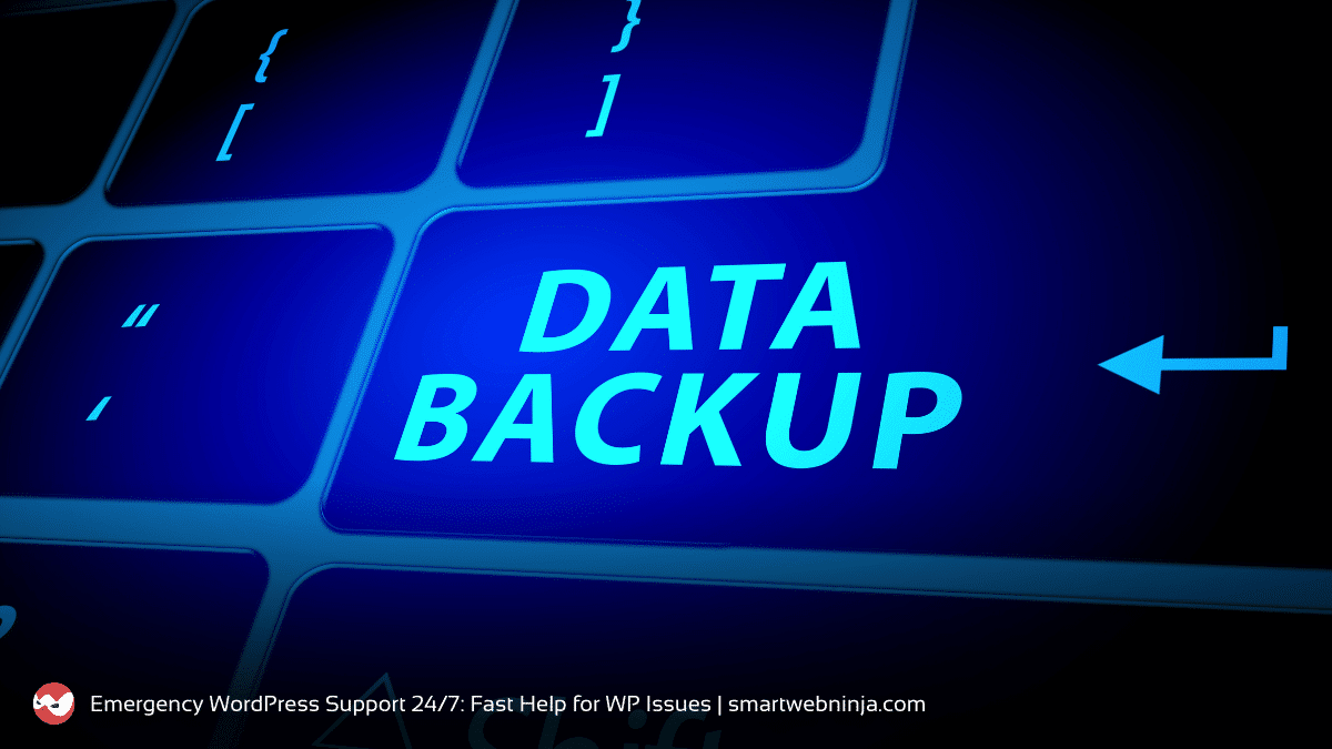 Data Backup button on a keyboard