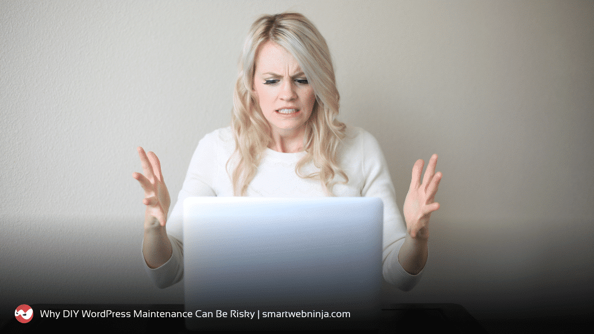 Woman frustrated in front of computer