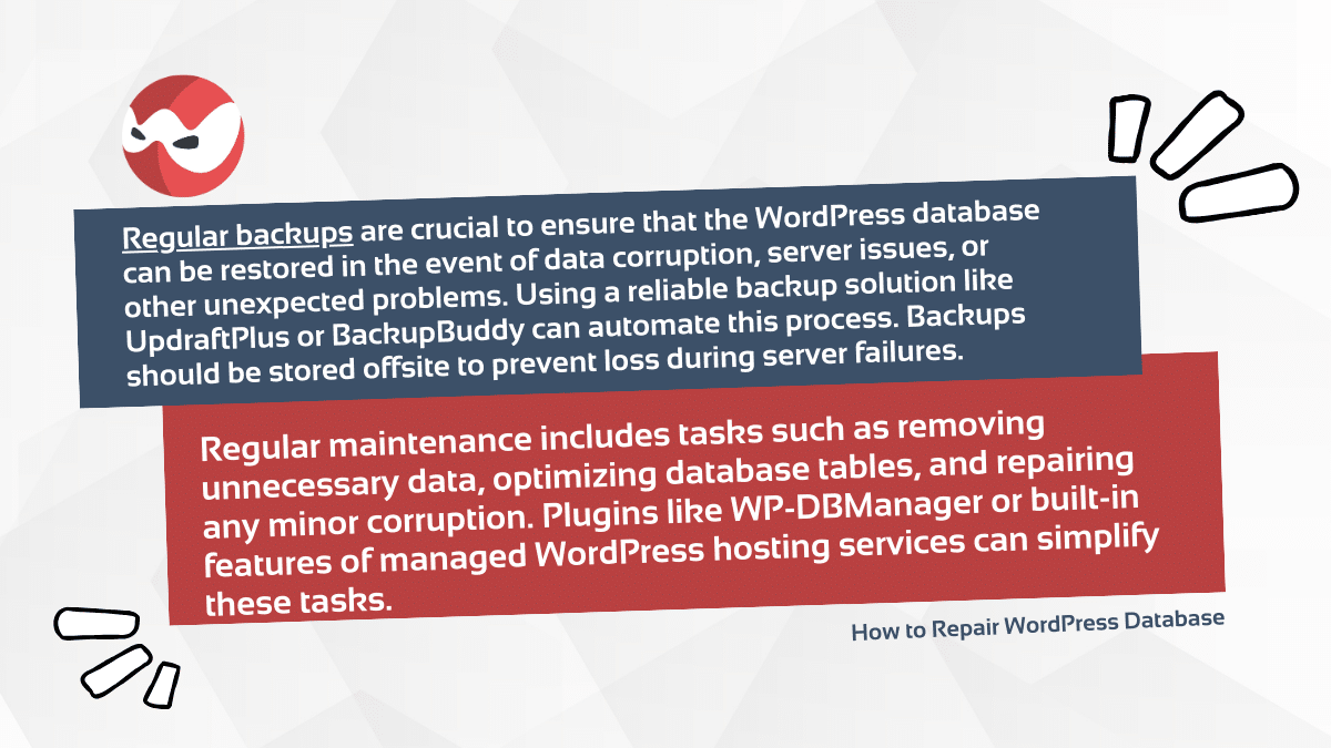 Regular backups are crucial for your WordPress site