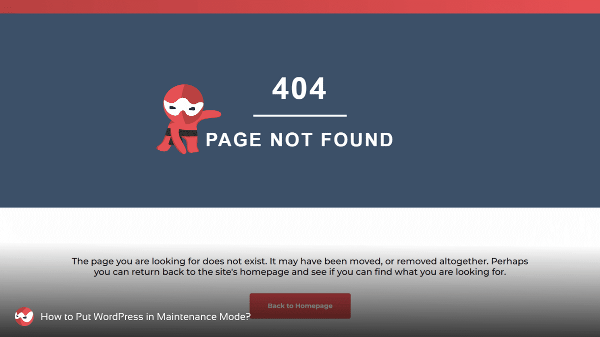 Customizing the Maintenance Page