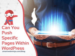 Can You Push Specific Pages Within WordPress
