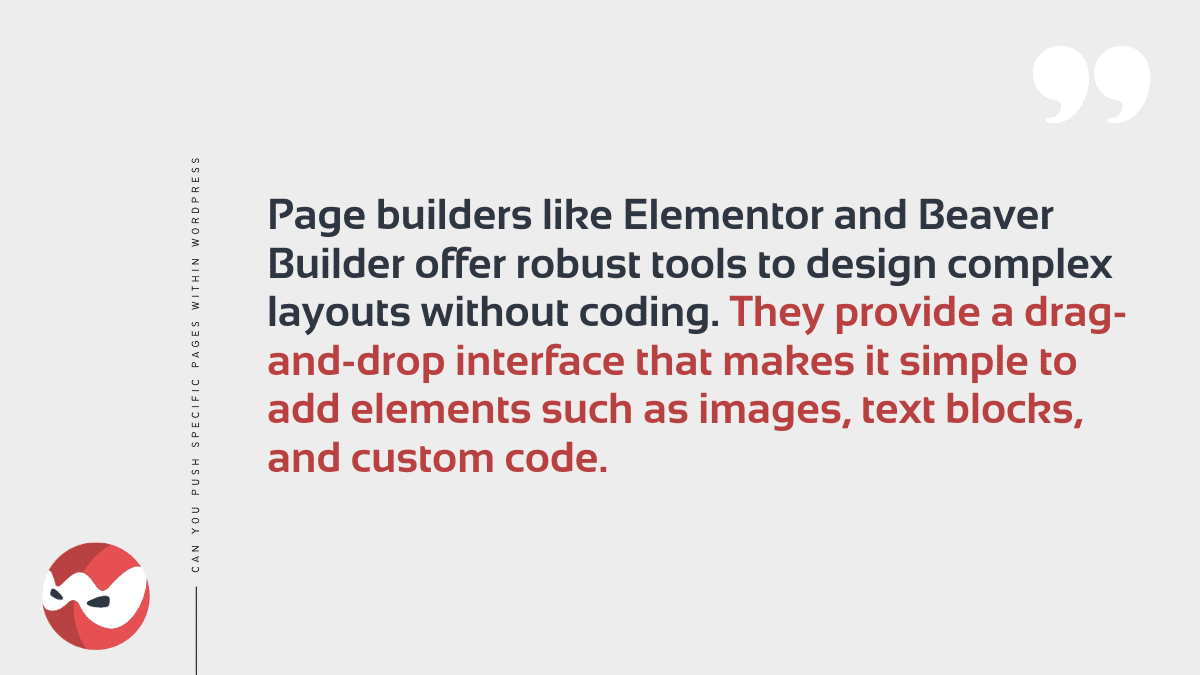 Using Page Builders