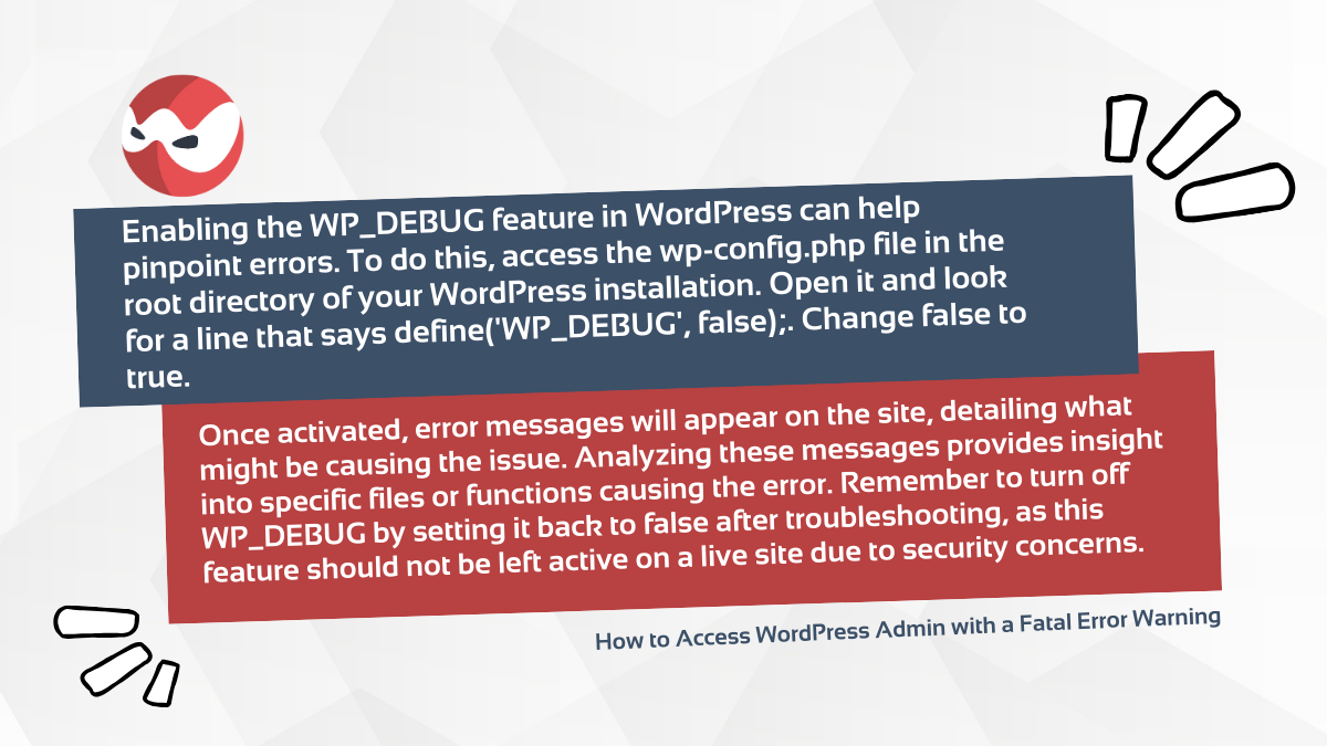 Debugging with WP_DEBUG