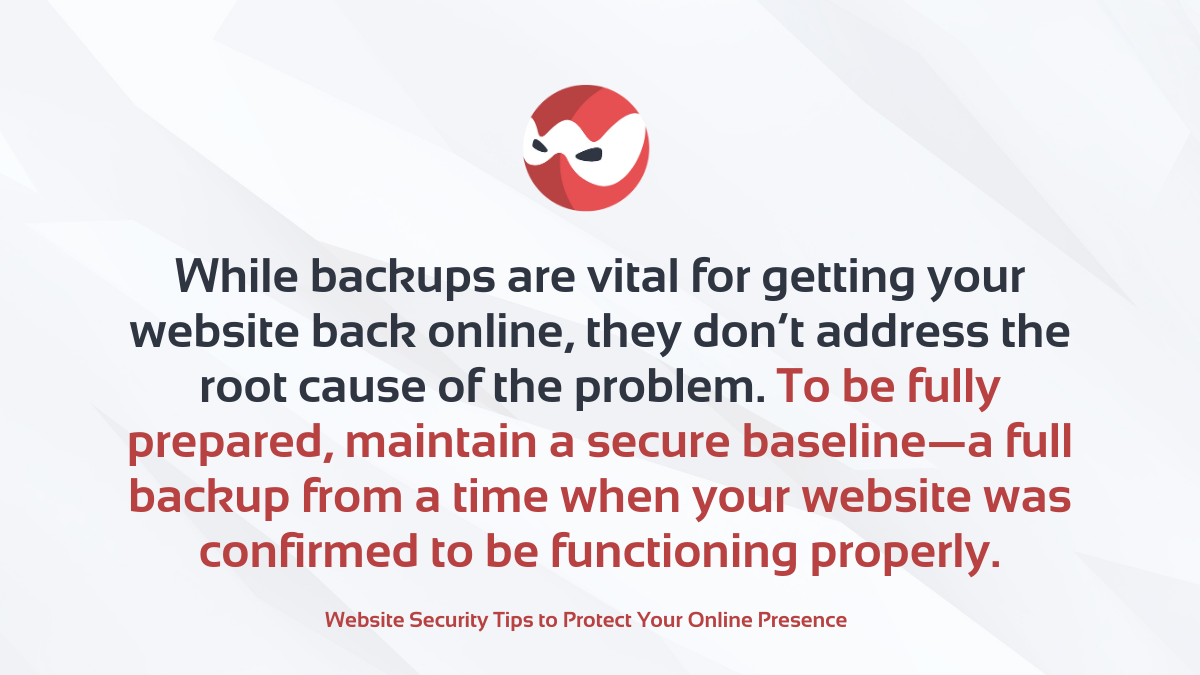 Test Your Backups